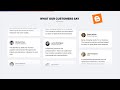 How To Add Responsive Animated Testimonials Section To Your Blogger Website