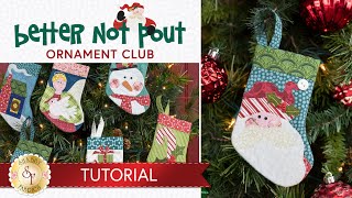 How to Make a Better Not Pout Stocking Ornament | a Shabby Fabrics Tutorial