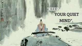 "Zhuangzi" the art of keeping a quiet mind. | Taoism philosophy.