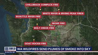 Washington wildfires continue to create hazy conditions | FOX 13 Seattle