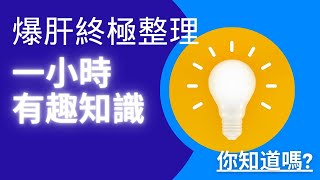 你知道嗎? 爆肝終極整理 - 一小時有趣知識