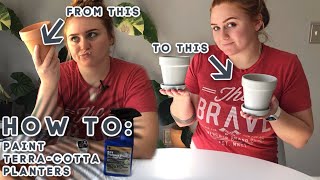 How to Paint Terracotta Planters | The Correct Way to Paint Pots