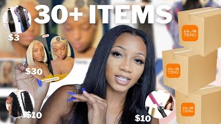HUGE TEMU HAUL *30+ Items under $100* (essentials, Hair Wigs, Tech + more)  | Annesha Adams