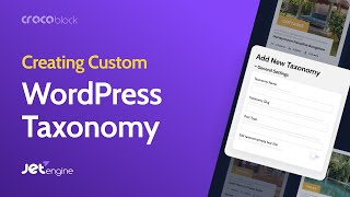 Custom Taxonomy in WordPress with JetEngine | Loop Builder for Terms