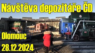 Návštěva depozitáře Českých drah Olomouc (28.12.2024)