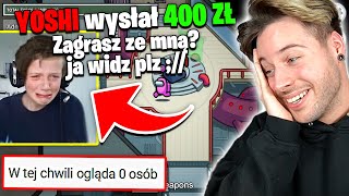 TROLLUJĘ MAŁYCH STREAMERÓW w Among Us! *popłakał się 🥺*