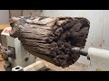 Woodworking NDT  From Rotten Wood to Rustic Wonder Transformations on the Lathe