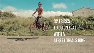 32 Tricks to do on flat with a Street Trials Bike