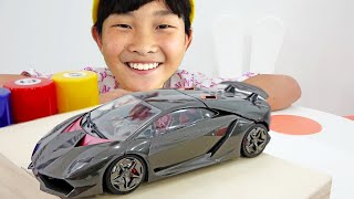 예준이의 슈퍼카 게임 플레이 자동차 장난감 조립놀이 Super Car Toy Assembly with Game Play