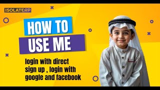 How to login with direct sign up, login with google and facebook