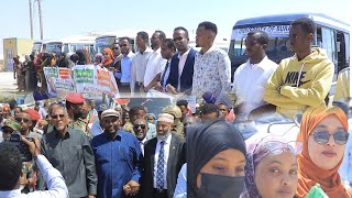 Jaamacada Burco oo si balaadhan uga qayb qaadaty soo dhaweynta Madaxeynaha Somaliland