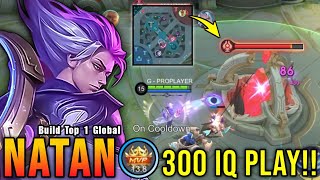 300 IQ PLAY!! 20 Kills Natan Perfect Turret Stealer!! - Build Top 1 Global Natan ~ MLBB