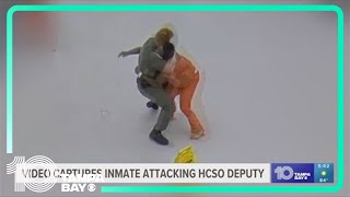 Video captures inmate attacking deputy at Hillsborough County jail