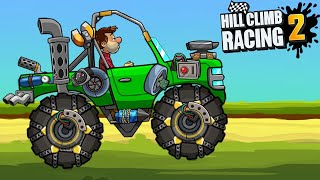 🌲 Hill Climb Racing 2 New Vehicle Monster Truck Fully Upgraded 🌲