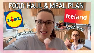 Lidl \u0026 Iceland Food Haul + Weekly Meal Plan | Terry’s Chocolate Orange Egg Taste Test!