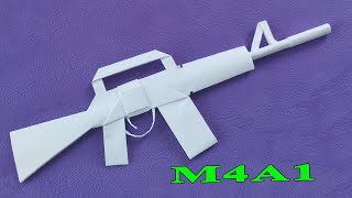 Origami armas: Como hacer uma arma M4A1 de papel | Como fazer uma M4A1 free fire