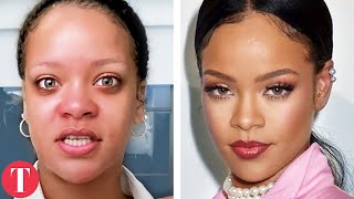20 Celebrities Who Look Totally Different Underneath Makeup