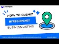 📍 A Beginner's Guide to Creating a Business Listing on (byregion.net) | Tufi Digital