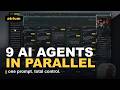 9 parallel AI agents, total control — and it's stupidly easy