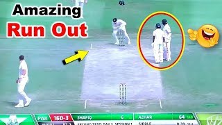 Aus Vs Pak : Pakistan Batsman का ये Funny Run Out नहीं देखा तो क्या देखा | Amazing Run Out