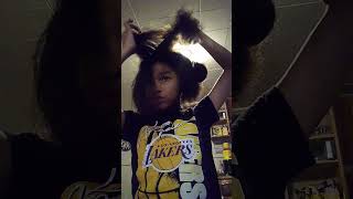 flat ironing my hair