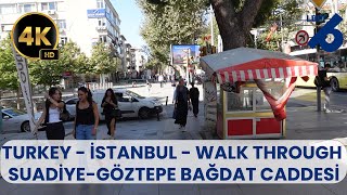 Walking - Turkey - Istanbul - Suadiye to Goztepe via Bagdat Caddesi Midday Ambient Sounds