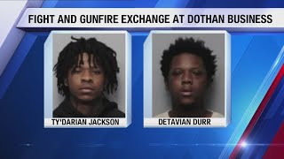 One arrested, another wanted in fight and gunfire exchange at Dothan business