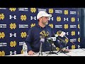 burg sports network notre dame assistant coaches and player interviews 2024