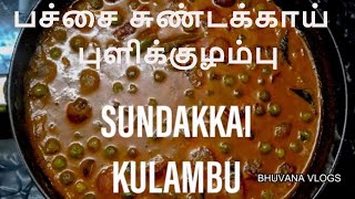 பச்சை சுண்டக்காய் புளிக்குழம்பு || HOW TO MAKE PACHAI SUNDAKKAI KUZHAMBU IN TAMIL | SUNDAKKAI RECIPE