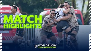 FIJIAN FLAIR! | Italy v Fiji Highlights | World Rugby U20 Championship