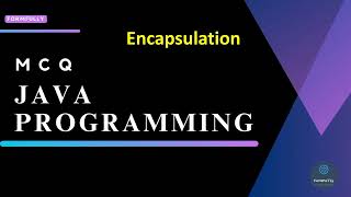 Java Programming | Java Encapsulation MCQ | Complete Java MCQ series | Wings 1