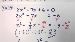 Completing the Square - Part 4 (2013)