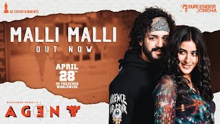 Malli Malli - Lyrical [Telugu] | AGENT | Akhil Akkineni, Mammootty | Surender Reddy | Anil Sunkara