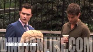Chace Crawford Penn Badgley Ed Westwick on the set of Gossip Girl August 2011.mov