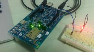 Blink an led with Android Things and Intel Edison