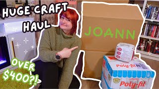 HUGE $450 CRAFT SUPPLIES HAUL🧶🎨🖌 | vlogmas 2024 |