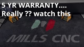 Mills CNC Smart Options - a full 5 year warranty, watch this..