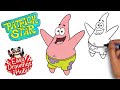 How to draw Patrick Star from SpongeBob SquarePants in 4 minutes