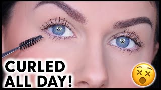 HOW TO KEEP STRAIGHT LASHES CURLED ALL DAY!!!