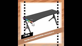 Table Mars Gaming MGDXLRGB Mesa Gaming Ergonómica RGB Negro Grande