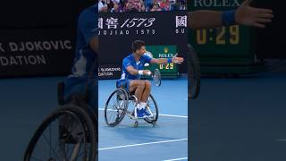 Novak Djokovic plays WHEELCHAIR tennis 🔥