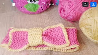 Knitting ASMR. Knitting a headband for a duck. Part I