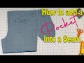 How to add a Pocket into a Seam | The Sewing Room Channel