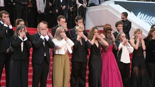 Cannes: Judith Godrèche sur le tapis rouge pour son court-métrage "Moi aussi" | AFP Images