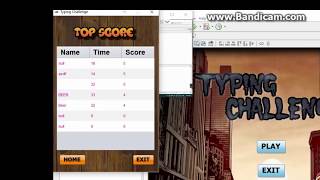 Client-Server Typing Game