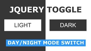 Day / Night Mode Switch Toggle Using Html CSS and Javascript - How To Create a Toggle Switch