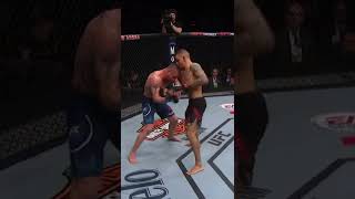 Dustion Poirier bangs up Justin Jathje #shorts #mma #champion #ufc #dustinpoirier #justingaethje