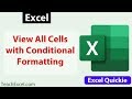 Quickly View All Cells with Conditional Formatting in Excel - Excel Quickie 29