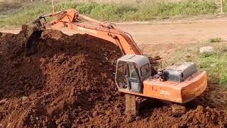 jcb video jcb backhoe machine jcb working with soil cutting construction site