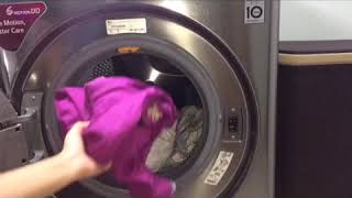 LG 9Kg Steam Washer : Allergry Care Cycle || Washing Clothes in Allergy care cycle